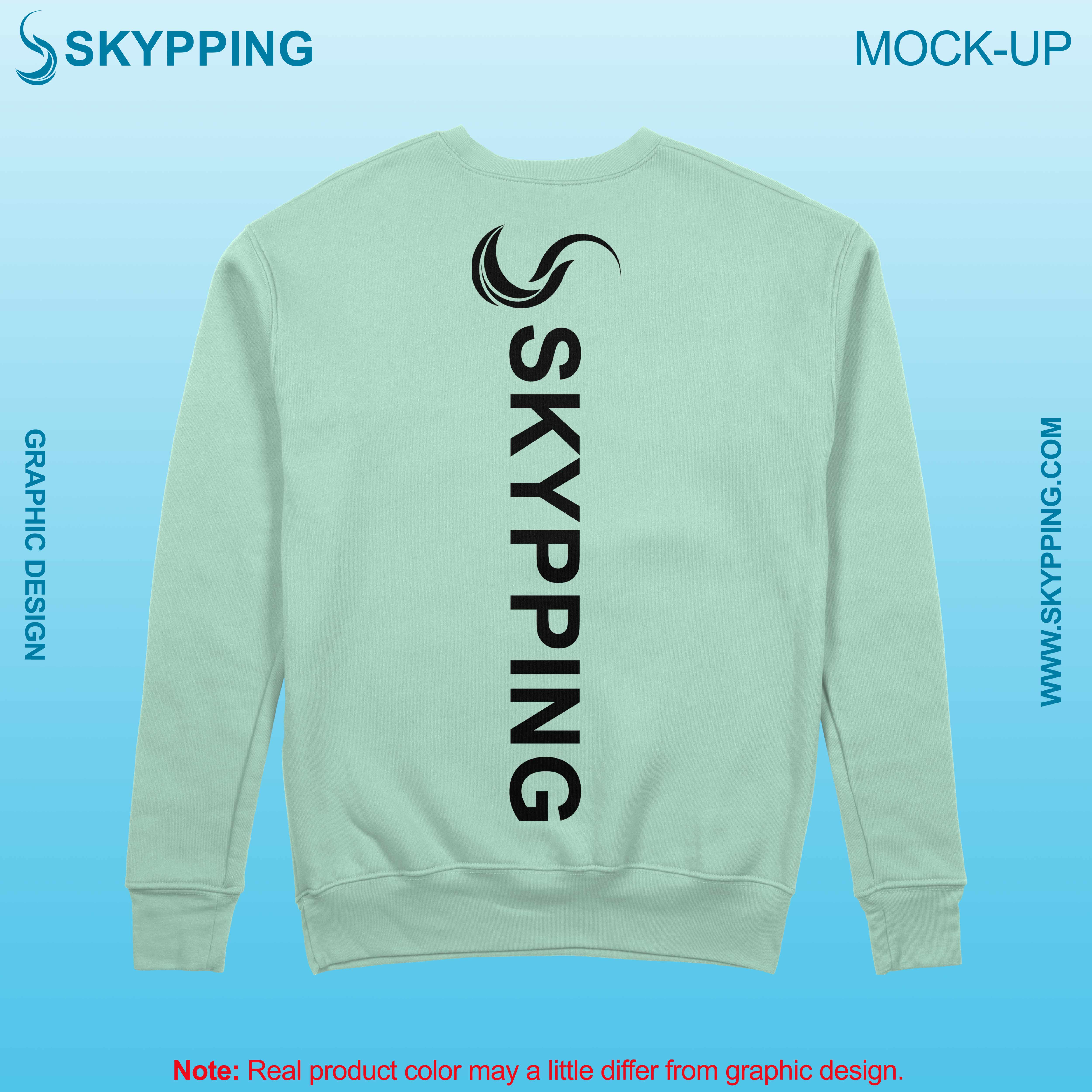 Sweatshirt with set-in style sleeve